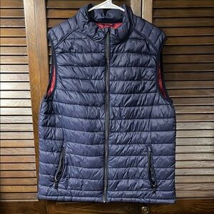 Men's XL Navy Puffer Vest JBE Jean Baptiste Ebrard